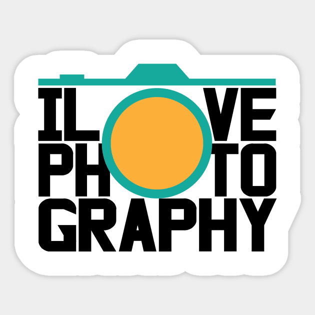 I love photography Sticker by worshiptee